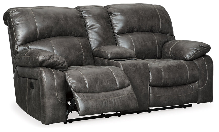Dunwell PWR REC Loveseat/CON/ADJ HDRST at Towne & Country Furniture (AL) furniture, home furniture, home decor, sofa, bedding