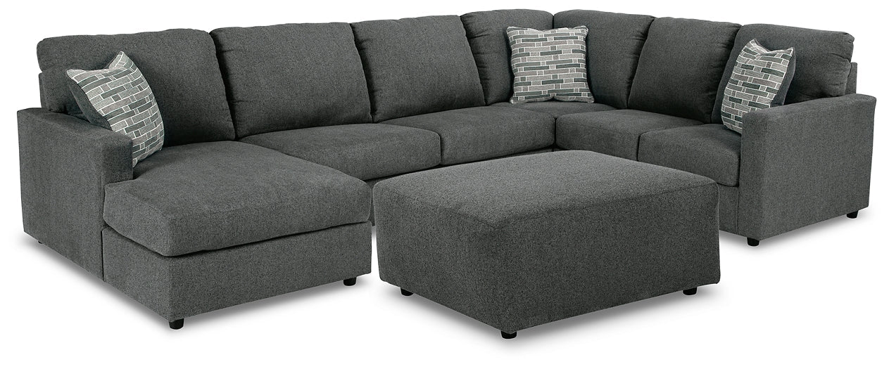 Edenfield 3-Piece Sectional with Ottoman at Towne & Country Furniture (AL) furniture, home furniture, home decor, sofa, bedding