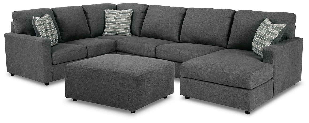 Edenfield 3-Piece Sectional with Ottoman at Towne & Country Furniture (AL) furniture, home furniture, home decor, sofa, bedding