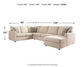 Edenfield 3-Piece Sectional with Ottoman at Towne & Country Furniture (AL) furniture, home furniture, home decor, sofa, bedding