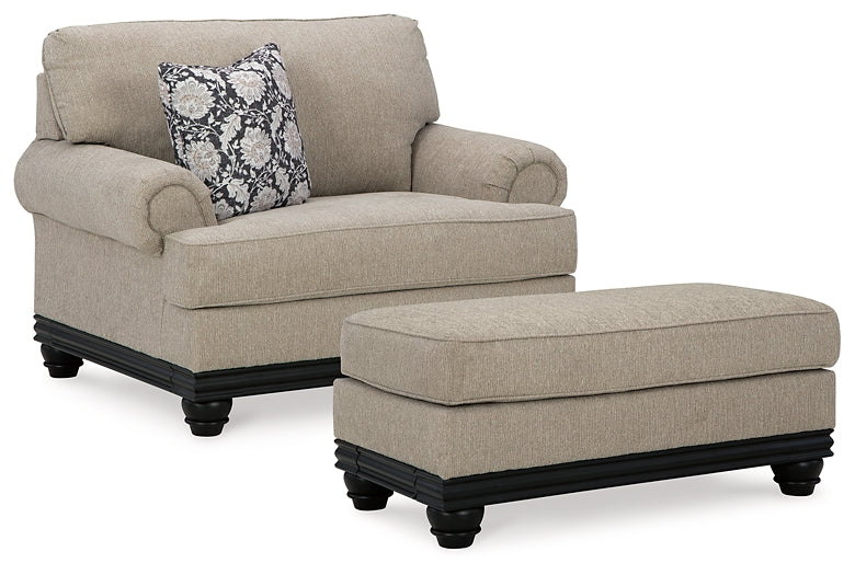 Elbiani Chair and Ottoman at Towne & Country Furniture (AL) furniture, home furniture, home decor, sofa, bedding