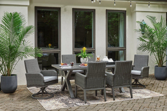 Elite Park Outdoor Dining Table and 6 Chairs at Towne & Country Furniture (AL) furniture, home furniture, home decor, sofa, bedding