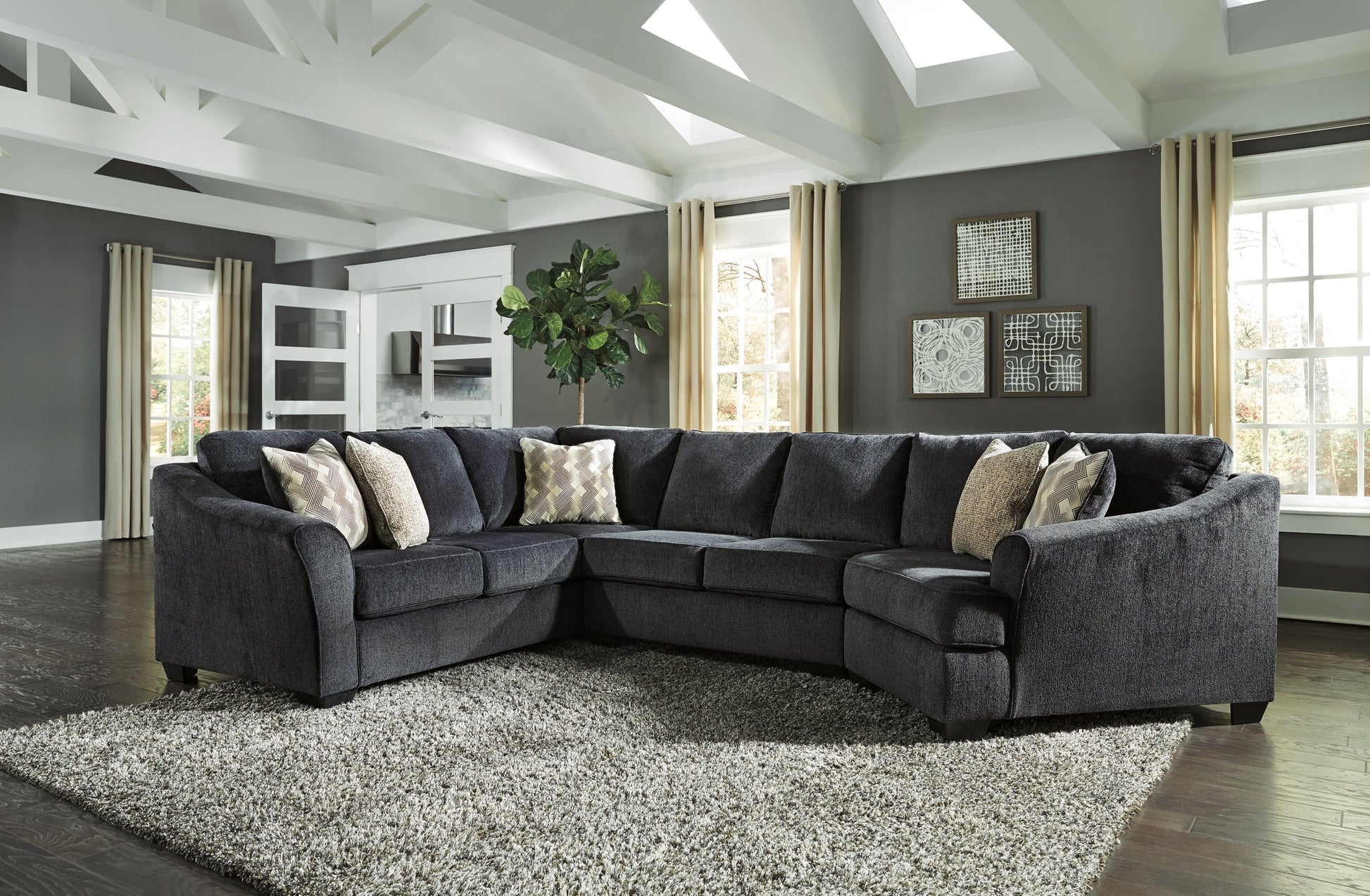 Eltmann 3-Piece Sectional with Cuddler at Towne & Country Furniture (AL) furniture, home furniture, home decor, sofa, bedding