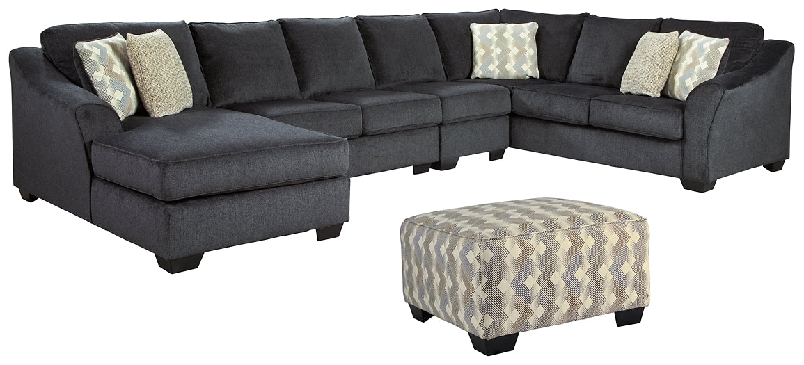 Eltmann 4-Piece Sectional with Ottoman at Towne & Country Furniture (AL) furniture, home furniture, home decor, sofa, bedding