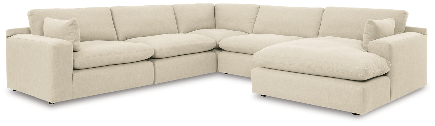 Elyza 5-Piece Sectional with Ottoman at Towne & Country Furniture (AL) furniture, home furniture, home decor, sofa, bedding