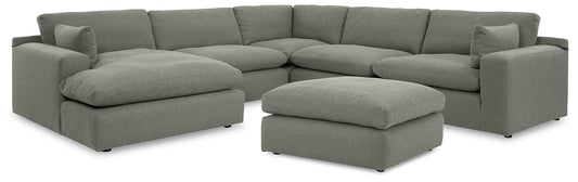 Elyza 5-Piece Sectional with Ottoman at Towne & Country Furniture (AL) furniture, home furniture, home decor, sofa, bedding