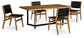 Fortmaine Dining Table and 4 Chairs at Towne & Country Furniture (AL) furniture, home furniture, home decor, sofa, bedding