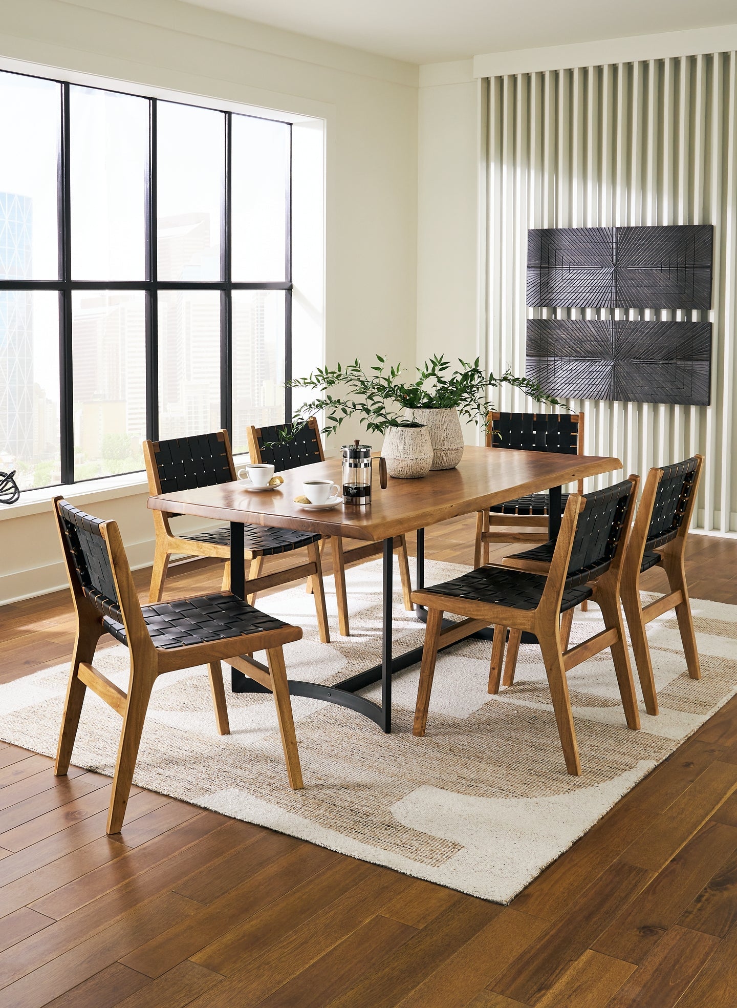 Fortmaine Dining Table and 6 Chairs at Towne & Country Furniture (AL) furniture, home furniture, home decor, sofa, bedding
