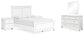 Fortman Full Panel Bed with Mirrored Dresser and 2 Nightstands at Towne & Country Furniture (AL) furniture, home furniture, home decor, sofa, bedding