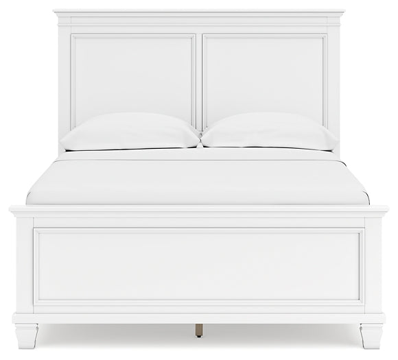 Fortman Full Panel Bed with Mirrored Dresser and Chest at Towne & Country Furniture (AL) furniture, home furniture, home decor, sofa, bedding