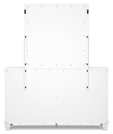 Fortman Full Panel Bed with Mirrored Dresser and Chest at Towne & Country Furniture (AL) furniture, home furniture, home decor, sofa, bedding