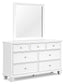 Fortman Full Panel Bed with Mirrored Dresser and Chest at Towne & Country Furniture (AL) furniture, home furniture, home decor, sofa, bedding