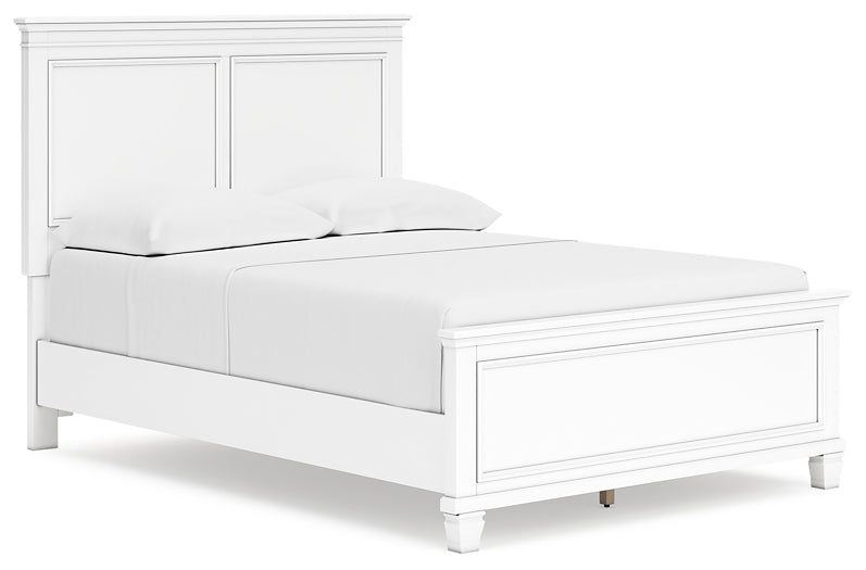 Fortman Full Panel Bed with Mirrored Dresser and Chest at Towne & Country Furniture (AL) furniture, home furniture, home decor, sofa, bedding