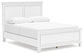 Fortman Queen Panel Bed with Mirrored Dresser, Chest and 2 Nightstands at Towne & Country Furniture (AL) furniture, home furniture, home decor, sofa, bedding