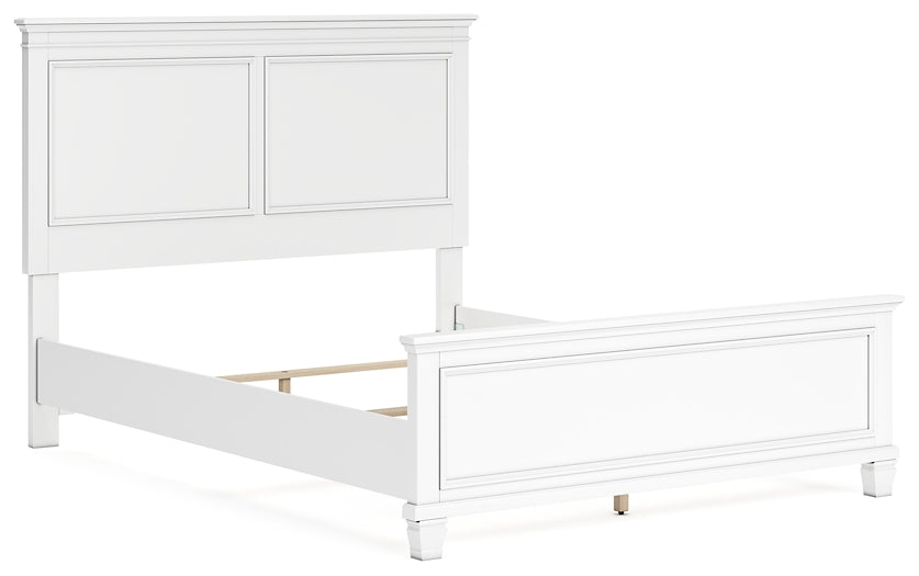 Fortman Queen Panel Bed with Mirrored Dresser, Chest and Nightstand at Towne & Country Furniture (AL) furniture, home furniture, home decor, sofa, bedding