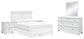 Fortman Queen Panel Bed with Mirrored Dresser and 2 Nightstands at Towne & Country Furniture (AL) furniture, home furniture, home decor, sofa, bedding