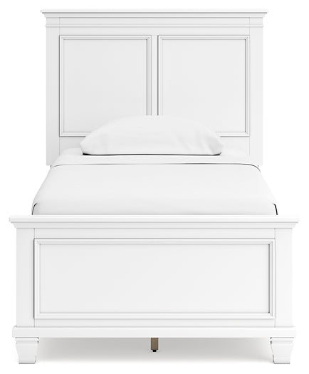 Fortman Twin Panel Bed with Mirrored Dresser, Chest and 2 Nightstands at Towne & Country Furniture (AL) furniture, home furniture, home decor, sofa, bedding