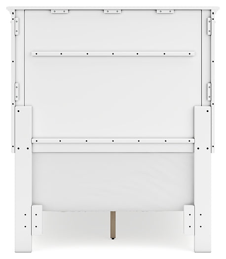 Fortman Twin Panel Bed with Mirrored Dresser, Chest and 2 Nightstands at Towne & Country Furniture (AL) furniture, home furniture, home decor, sofa, bedding