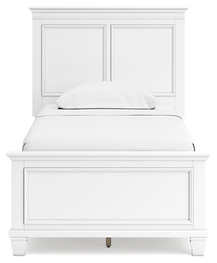 Fortman Twin Panel Bed with Mirrored Dresser and Nightstand at Towne & Country Furniture (AL) furniture, home furniture, home decor, sofa, bedding
