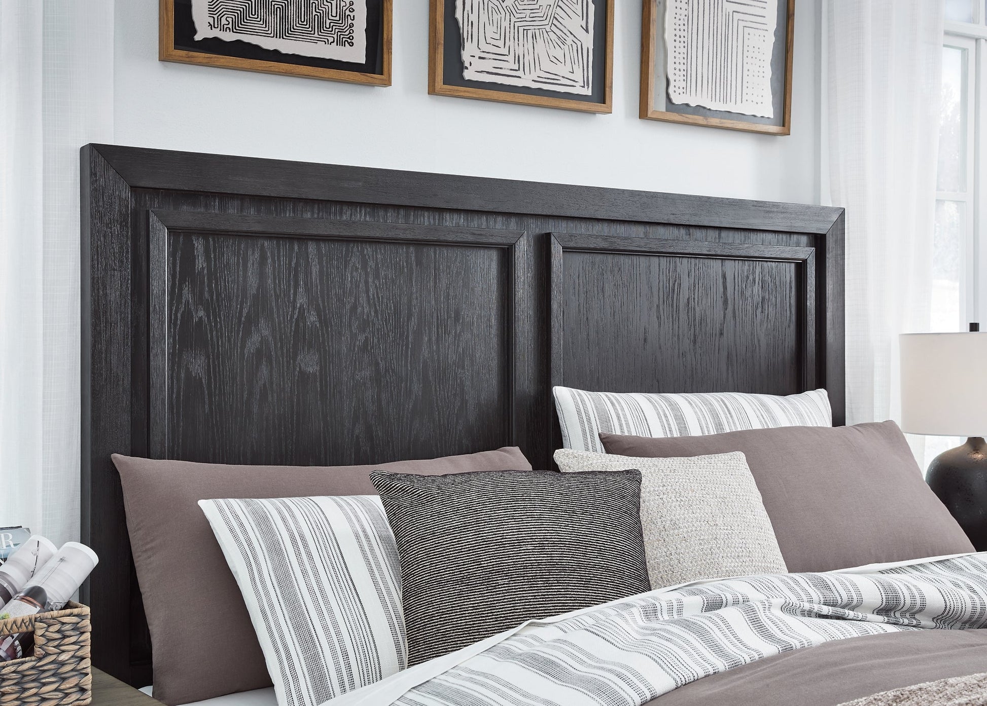Foyland California King Panel Storage Bed with Mirrored Dresser and Chest at Towne & Country Furniture (AL) furniture, home furniture, home decor, sofa, bedding