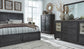 Foyland California King Panel Storage Bed with Mirrored Dresser and Chest at Towne & Country Furniture (AL) furniture, home furniture, home decor, sofa, bedding