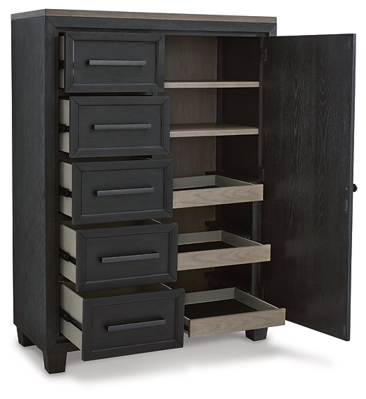 Foyland California King Panel Storage Bed with Mirrored Dresser and Chest at Towne & Country Furniture (AL) furniture, home furniture, home decor, sofa, bedding