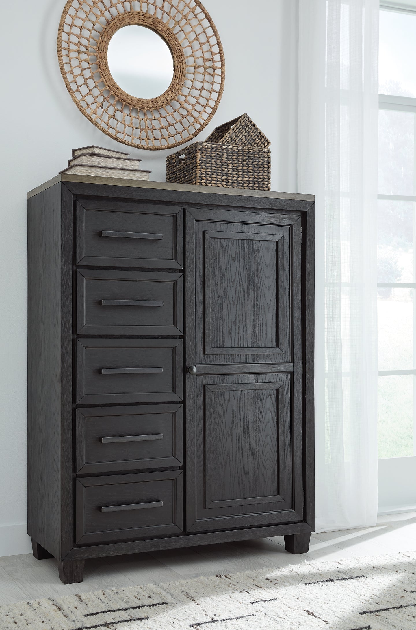 Foyland California King Panel Storage Bed with Mirrored Dresser and Chest at Towne & Country Furniture (AL) furniture, home furniture, home decor, sofa, bedding