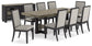 Foyland Dining Table and 8 Chairs with Storage at Towne & Country Furniture (AL) furniture, home furniture, home decor, sofa, bedding