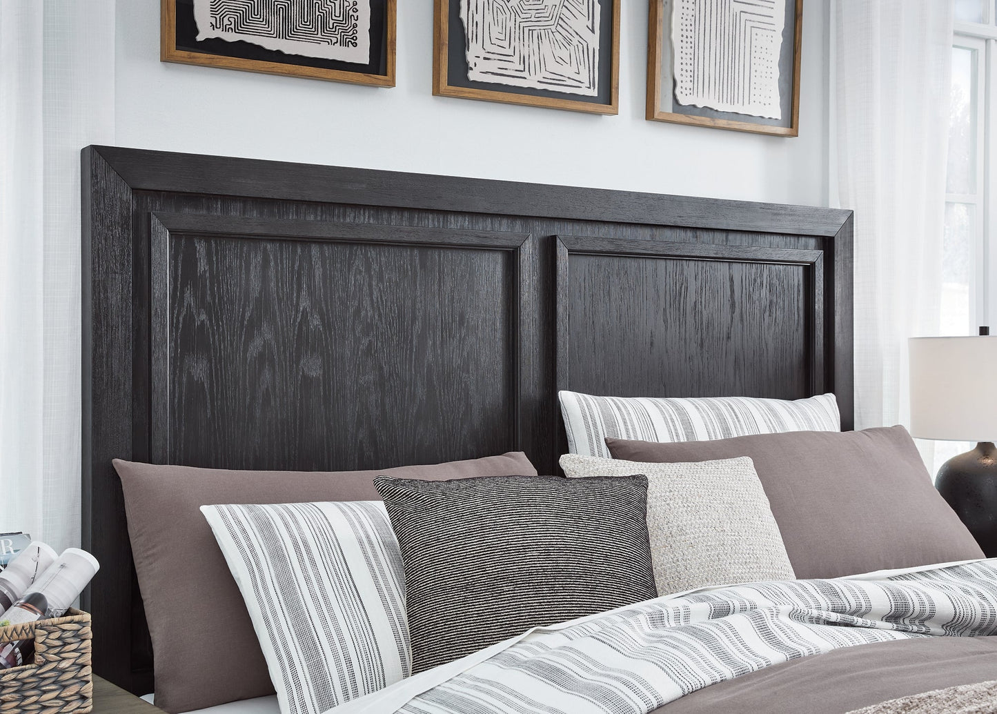 Foyland King Panel Storage Bed with Mirrored Dresser at Towne & Country Furniture (AL) furniture, home furniture, home decor, sofa, bedding