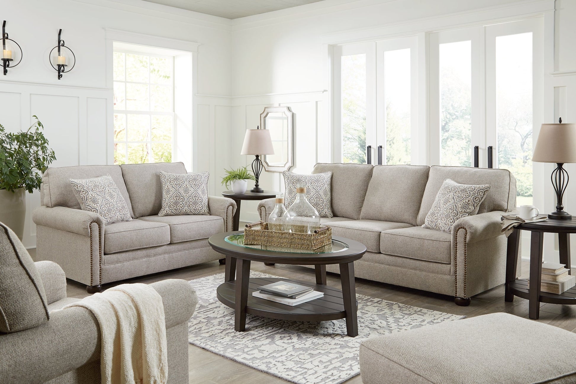 Gaelon Sofa, Loveseat, Chair and Ottoman at Towne & Country Furniture (AL) furniture, home furniture, home decor, sofa, bedding