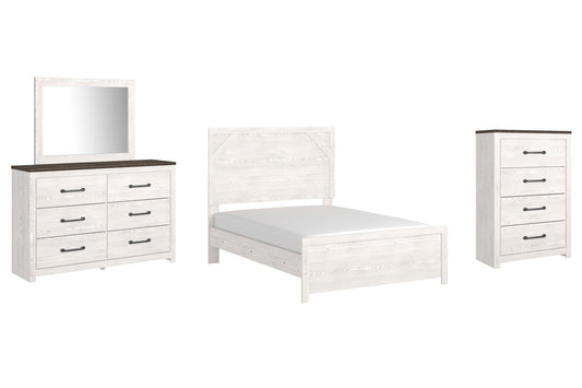 Gerridan Full Panel Bed with Mirrored Dresser and Chest at Towne & Country Furniture (AL) furniture, home furniture, home decor, sofa, bedding