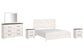 Gerridan King Panel Bed with Mirrored Dresser and 2 Nightstands at Towne & Country Furniture (AL) furniture, home furniture, home decor, sofa, bedding