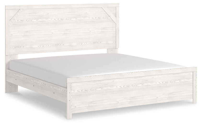 Gerridan King Panel Bed with Mirrored Dresser and Nightstand at Towne & Country Furniture (AL) furniture, home furniture, home decor, sofa, bedding