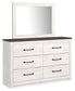 Gerridan Queen Panel Bed with Mirrored Dresser, Chest and Nightstand at Towne & Country Furniture (AL) furniture, home furniture, home decor, sofa, bedding