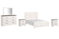 Gerridan Queen Panel Bed with Mirrored Dresser and 2 Nightstands at Towne & Country Furniture (AL) furniture, home furniture, home decor, sofa, bedding