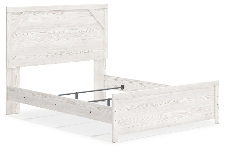 Gerridan Queen Panel Bed with Mirrored Dresser and Nightstand at Towne & Country Furniture (AL) furniture, home furniture, home decor, sofa, bedding