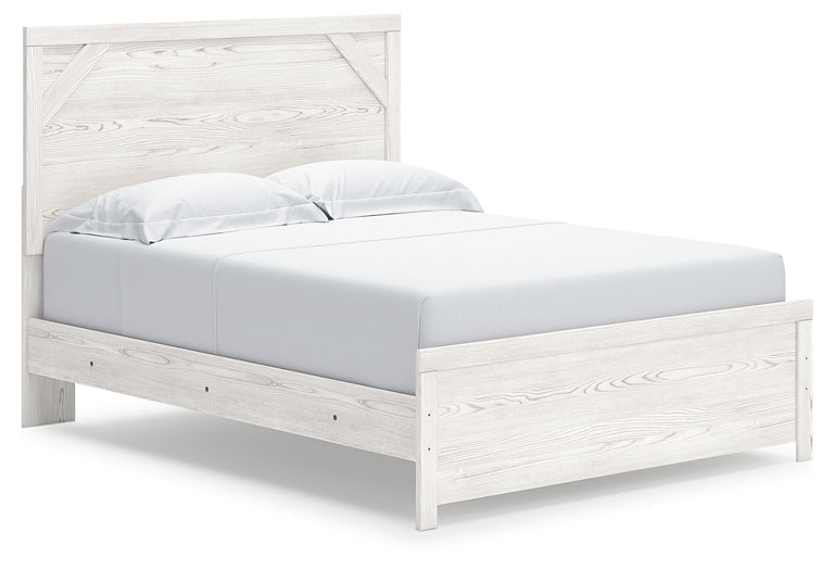 Gerridan Queen Panel Bed with Mirrored Dresser and Nightstand at Towne & Country Furniture (AL) furniture, home furniture, home decor, sofa, bedding
