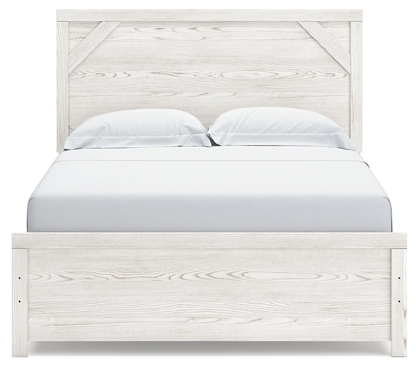 Gerridan Queen Panel Bed with Mirrored Dresser and Nightstand at Towne & Country Furniture (AL) furniture, home furniture, home decor, sofa, bedding