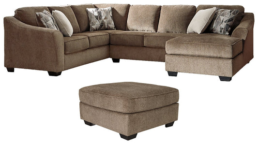Graftin 3-Piece Sectional with Ottoman at Towne & Country Furniture (AL) furniture, home furniture, home decor, sofa, bedding