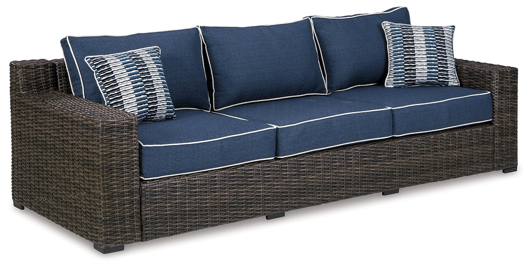 Grasson Lane Outdoor Sofa, Loveseat and Ottoman at Towne & Country Furniture (AL) furniture, home furniture, home decor, sofa, bedding