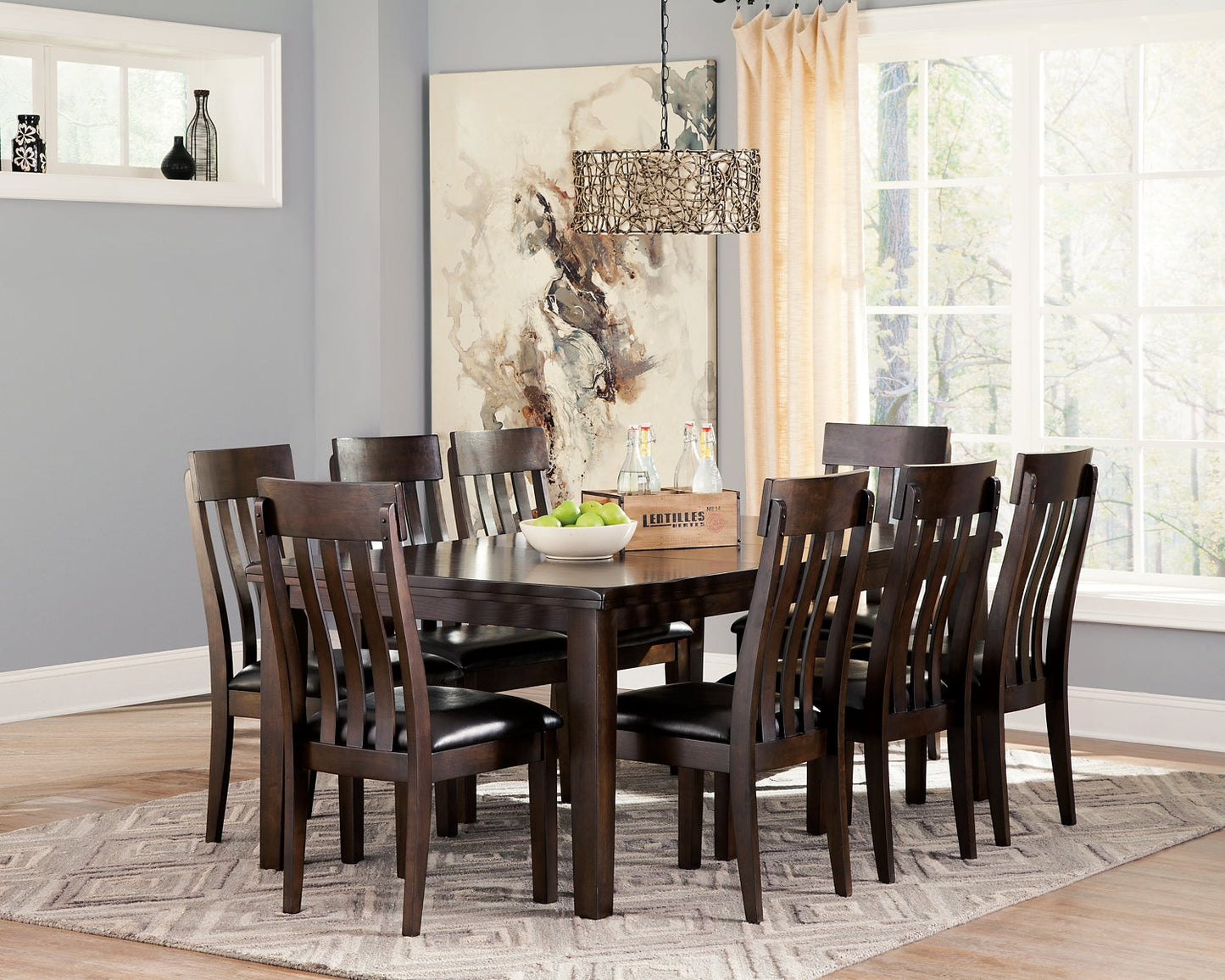 Haddigan Dining Table and 8 Chairs at Towne & Country Furniture (AL) furniture, home furniture, home decor, sofa, bedding