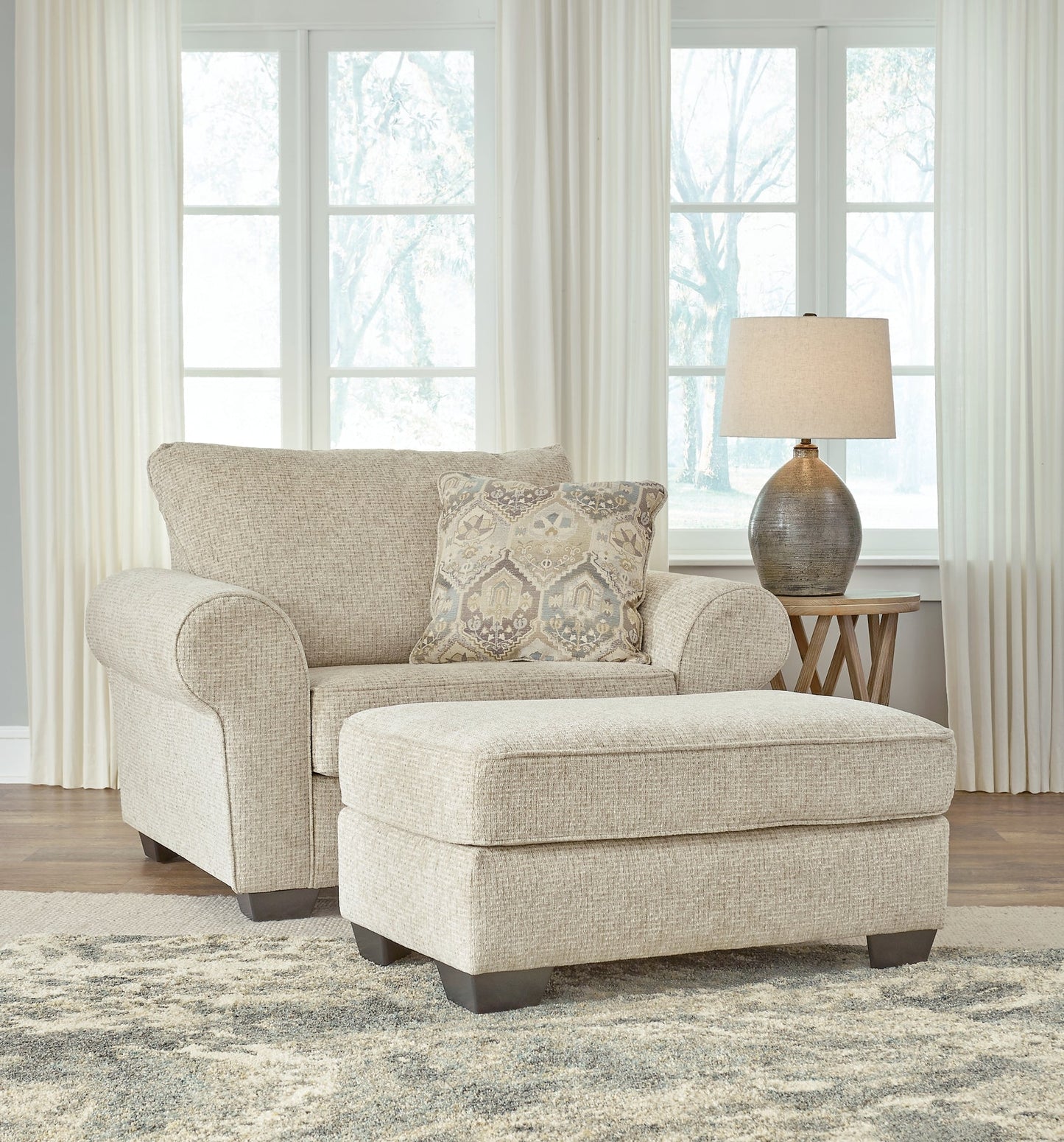 Haisley Chair and Ottoman at Towne & Country Furniture (AL) furniture, home furniture, home decor, sofa, bedding