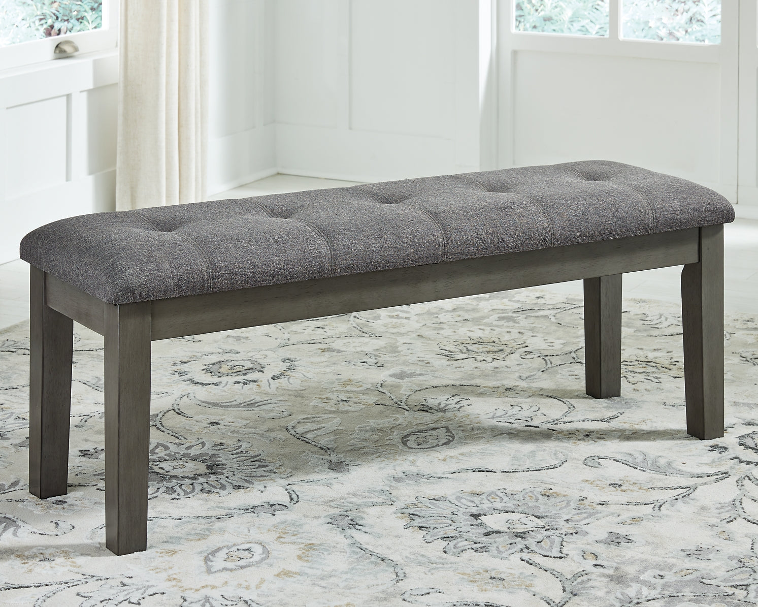 Hallanden Dining Table and 4 Chairs and Bench at Towne & Country Furniture (AL) furniture, home furniture, home decor, sofa, bedding