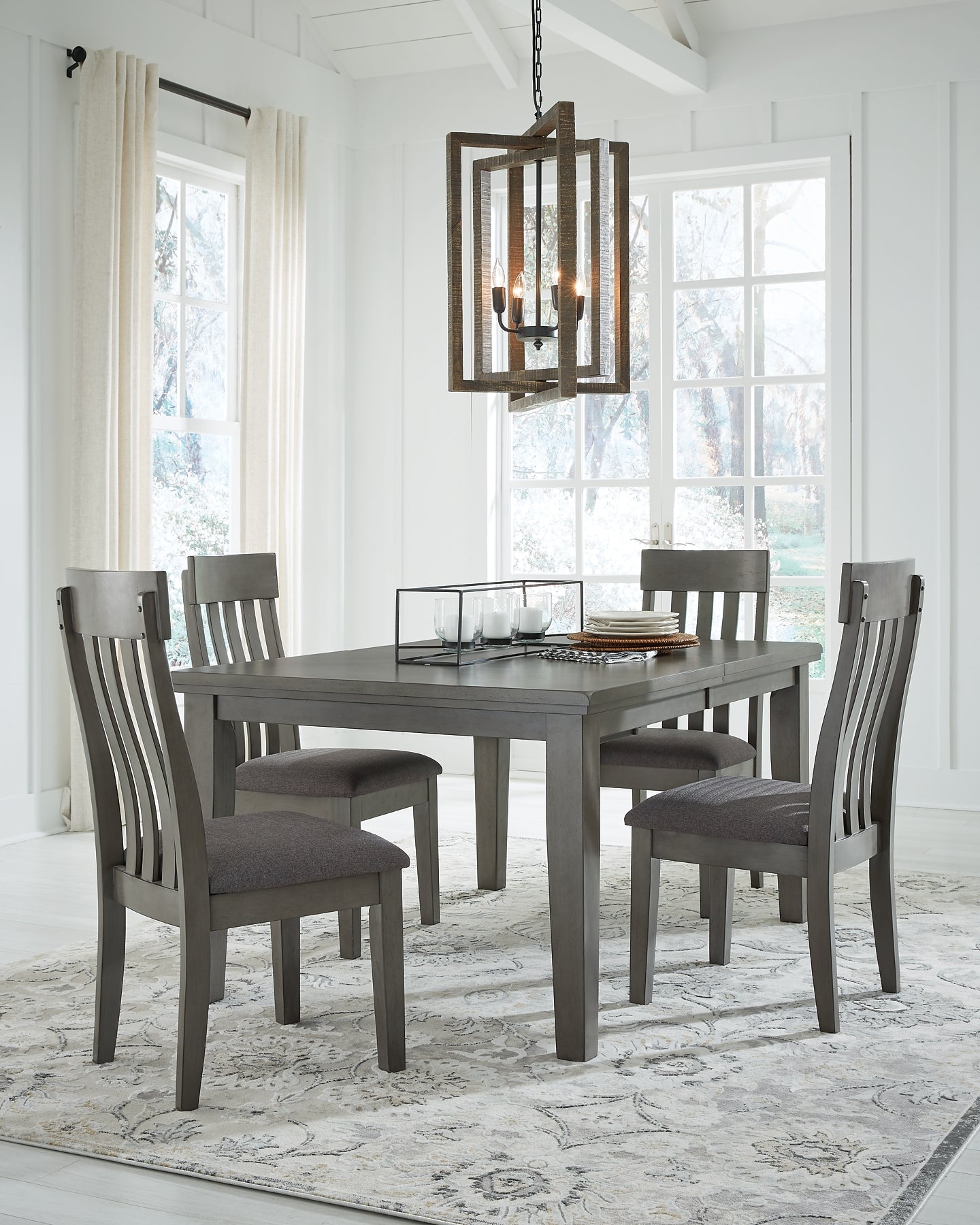 Hallanden Dining Table and 4 Chairs at Towne & Country Furniture (AL) furniture, home furniture, home decor, sofa, bedding