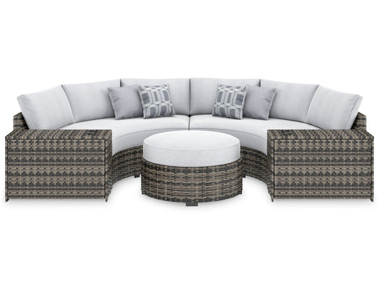 Harbor Court 4-Piece Outdoor Sectional with Ottoman at Towne & Country Furniture (AL) furniture, home furniture, home decor, sofa, bedding