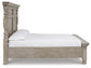 Harrastone Queen Panel Bed with Mirrored Dresser at Towne & Country Furniture (AL) furniture, home furniture, home decor, sofa, bedding