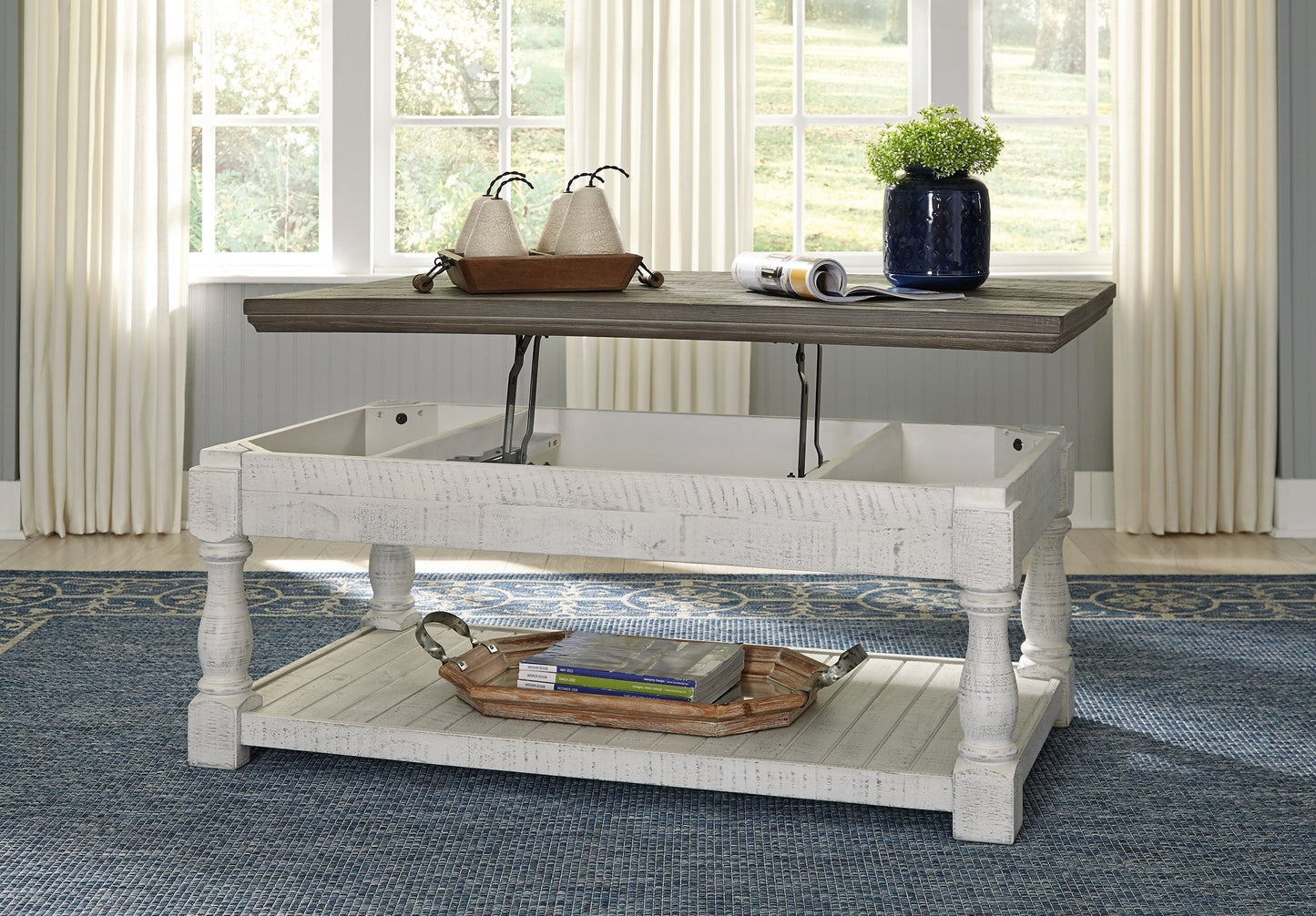 Havalance Outdoor Coffee Table with End Table at Towne & Country Furniture (AL) furniture, home furniture, home decor, sofa, bedding