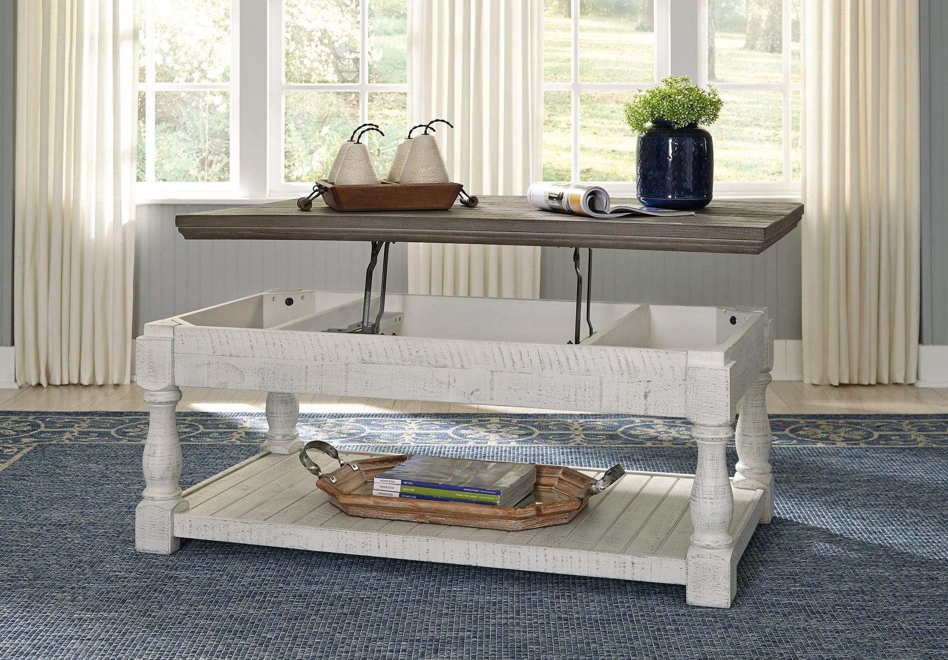 Havalance Outdoor Coffee Table with End Table at Towne & Country Furniture (AL) furniture, home furniture, home decor, sofa, bedding