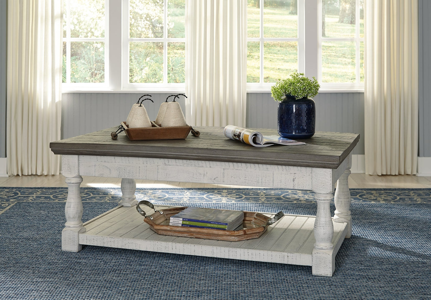 Havalance Outdoor Coffee Table with End Table at Towne & Country Furniture (AL) furniture, home furniture, home decor, sofa, bedding