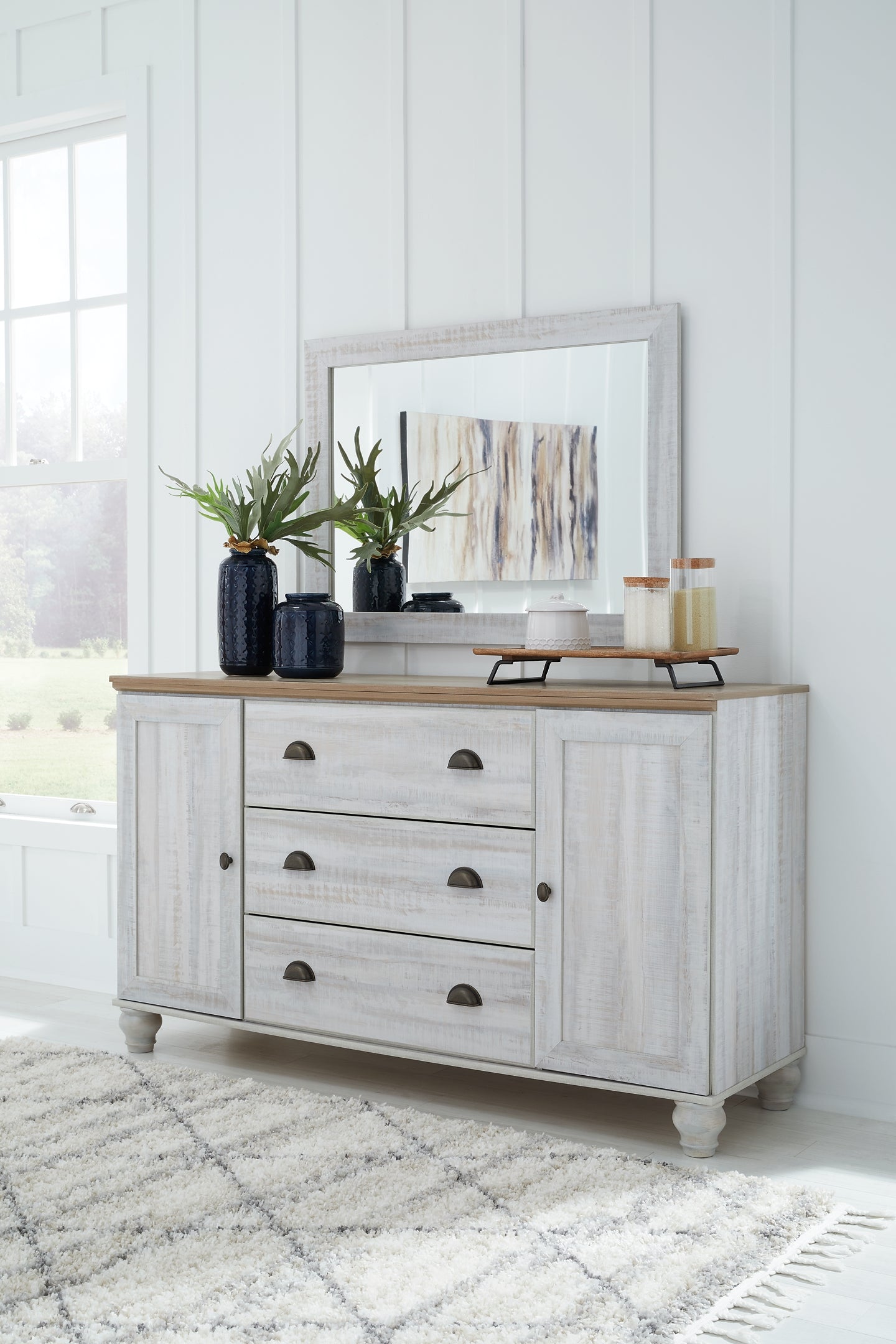 Haven Bay Dresser and Mirror at Towne & Country Furniture (AL) furniture, home furniture, home decor, sofa, bedding